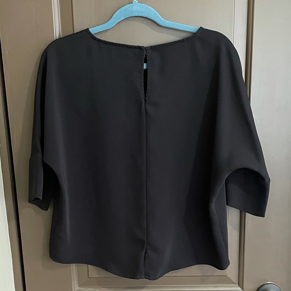 Express Black 3/4 Sleeve Blouse S - Picture 8 of 13